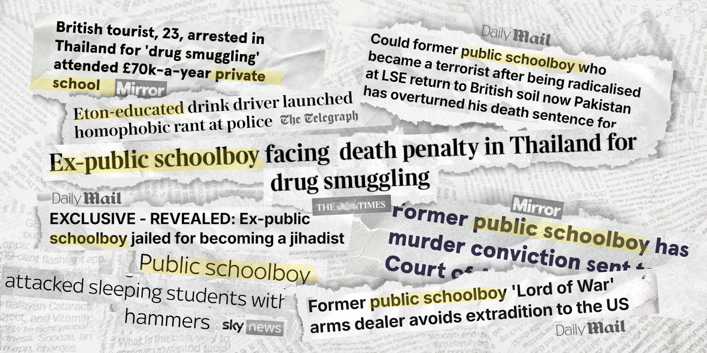 Why are the media obsessed with calling criminals “former public school boys”?